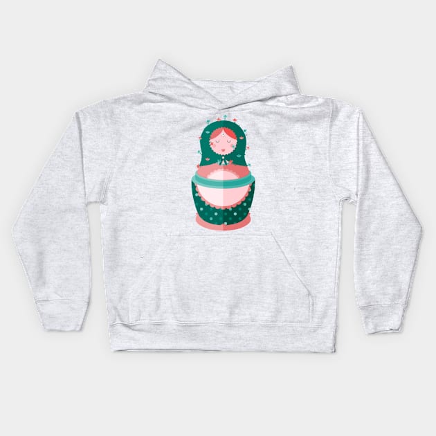 Matryoshka Kids Hoodie by BadOdds